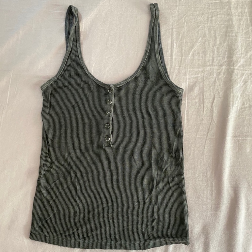 button up tank top